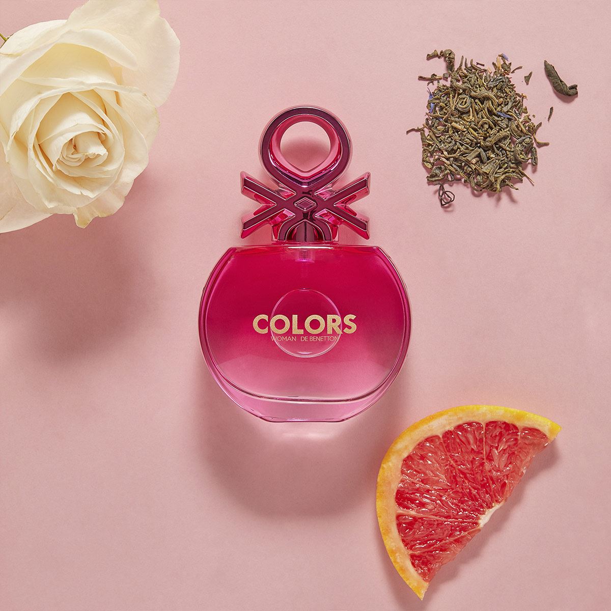 Set para dama, Benetton, Colors Pink, EDT 80 ml+ body lotion 75 ml