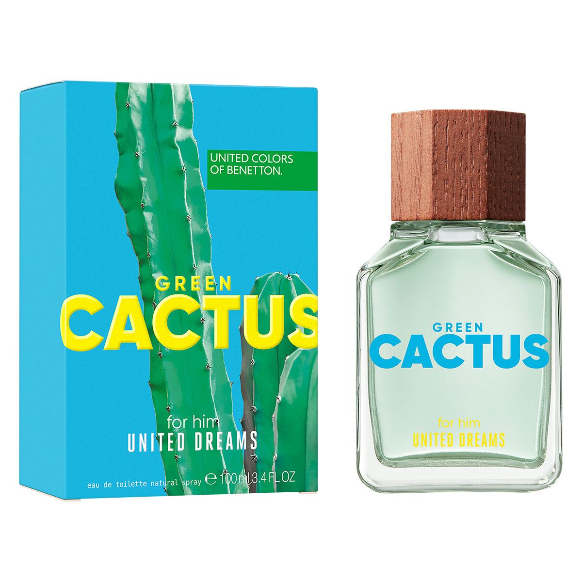 Benetton Cactus for Him Eau de Toilette 100ml Perfume para Caballero