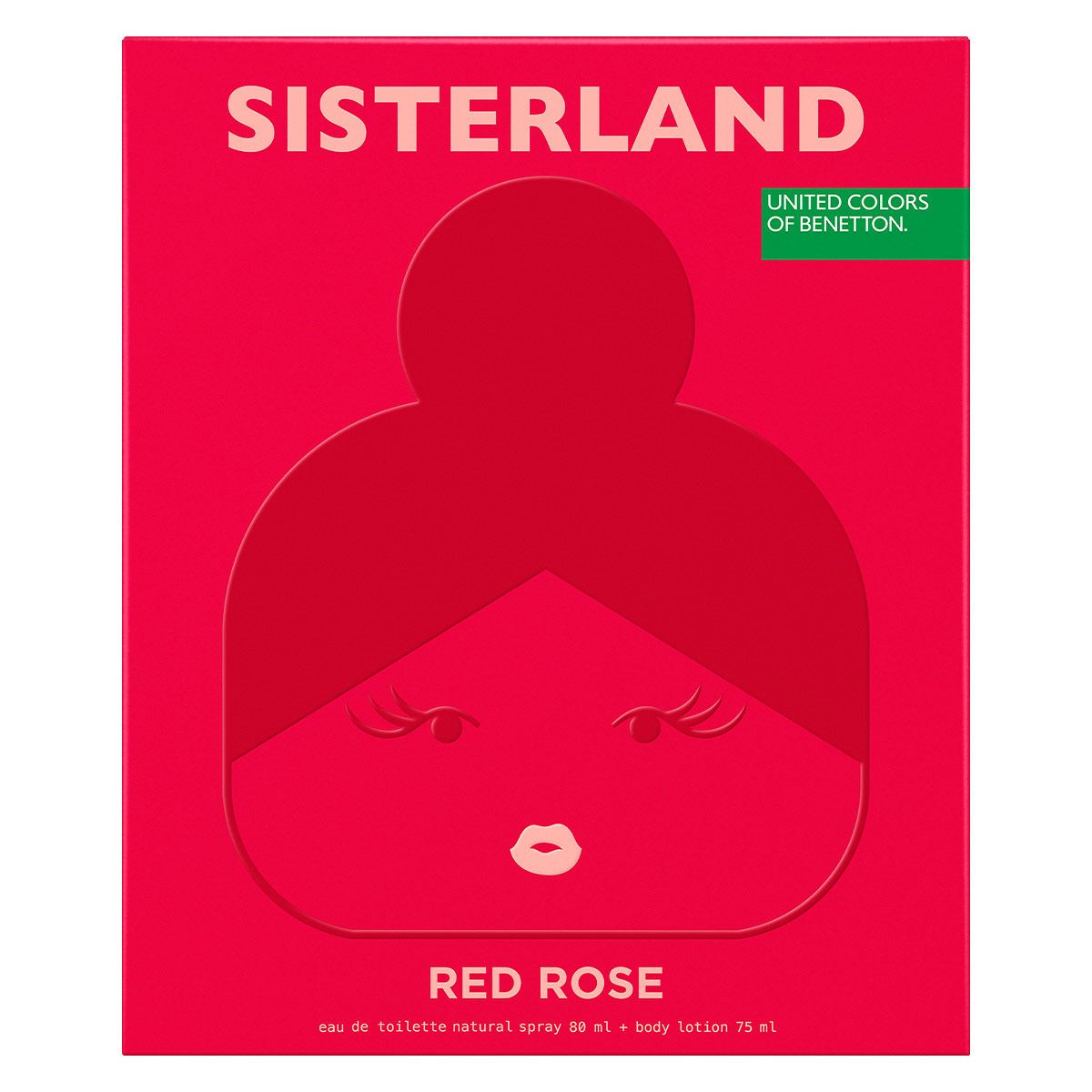 Set para Mujer Benetton Sisterland Red Rose Fragancia EDT 80ml + Body Lotion 75ml