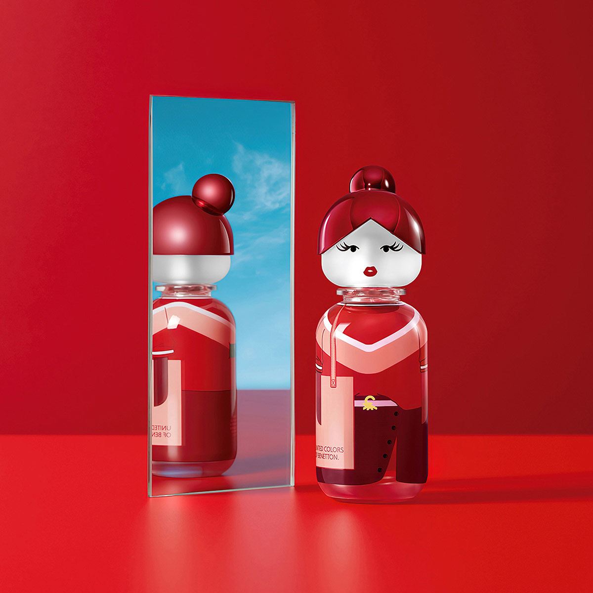 Set para Mujer Benetton Sisterland Red Rose Fragancia EDT 80ml + Body Lotion 75ml