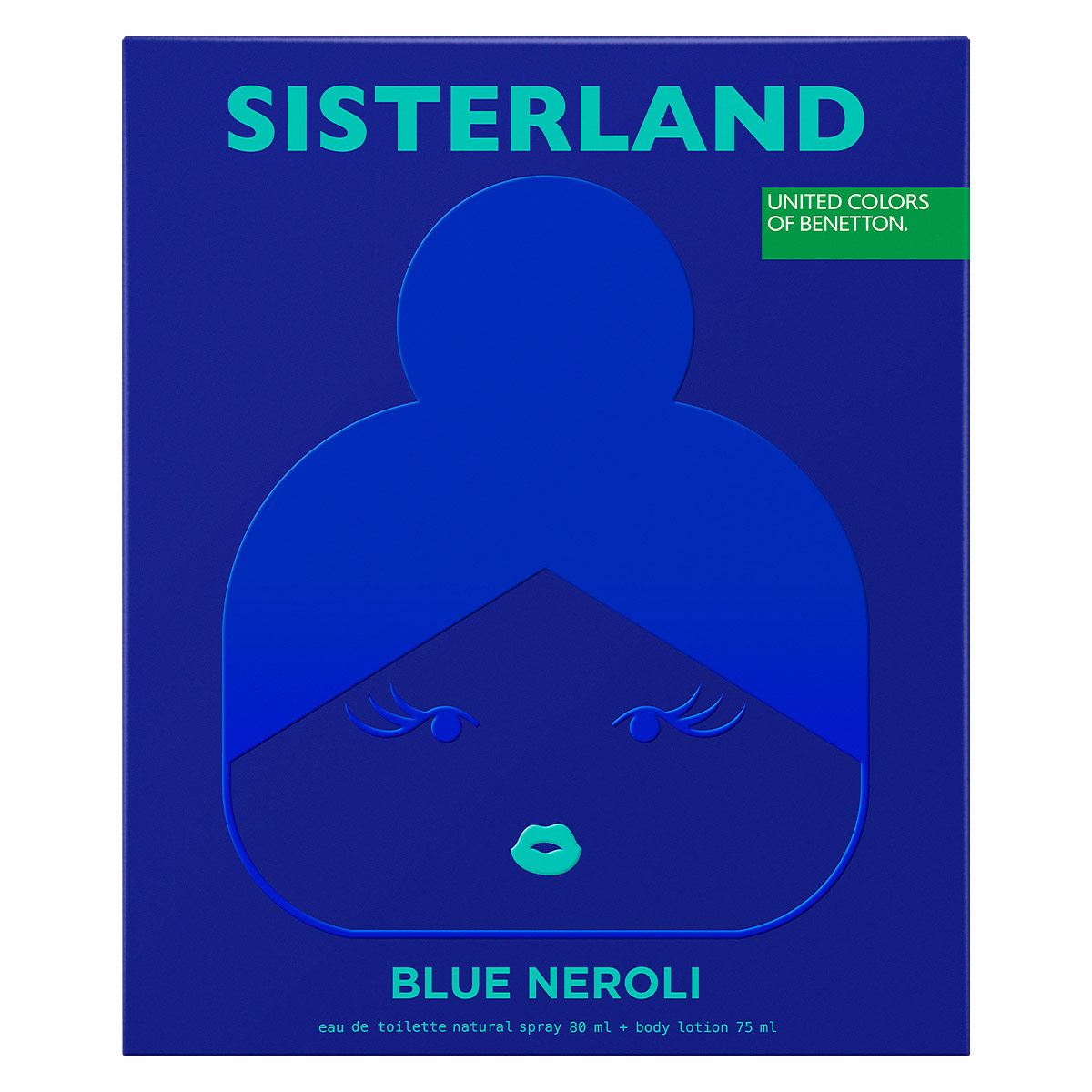Set para Mujer Benetton Sisterland Blue Neroli Perfume EDT 80ml + Body Lotion 75ml