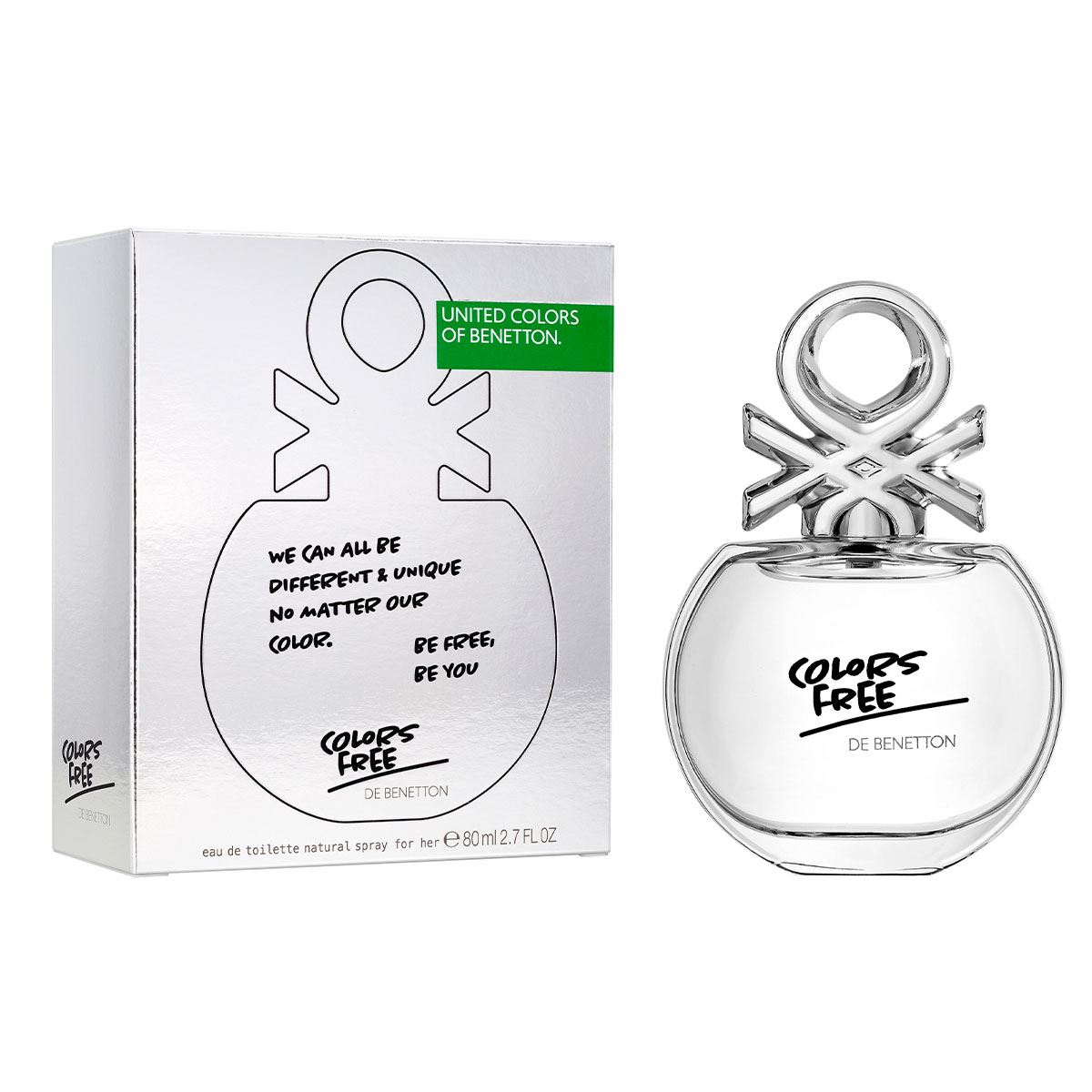 Perfume para Mujer Benetton Colors Free Eau de Toilette 80ml