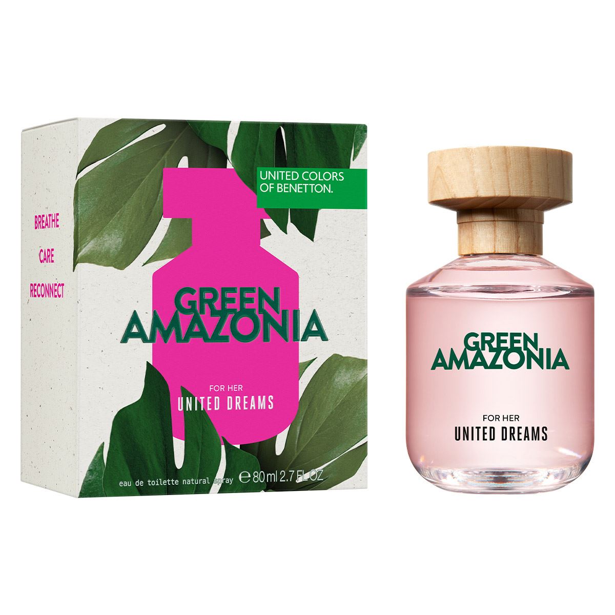 Fragancia para Mujer Benetton United Dreams Green Amazonia Eau de Toilette 80ml