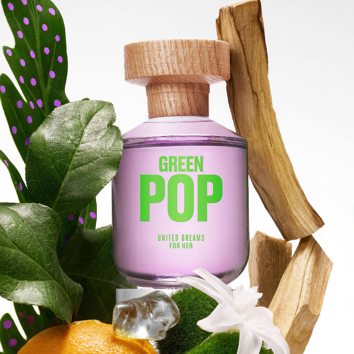 Fragancia Benetton United Dreams Green Pop For Her Eau de Toilette 80 ml para Dama