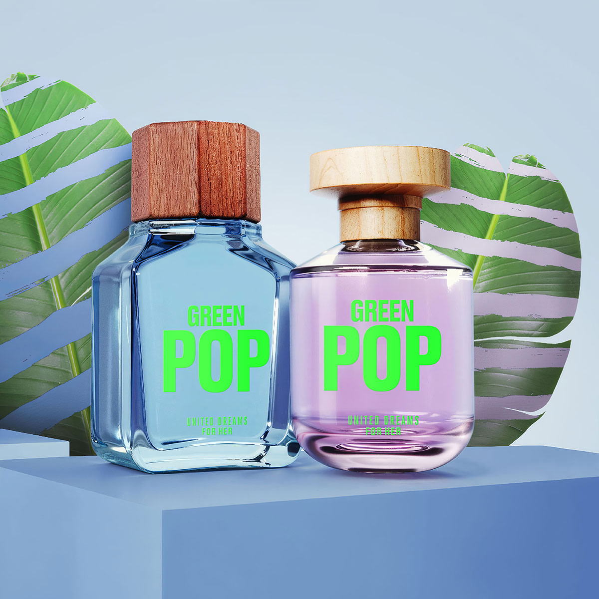 Fragancia Benetton United Dreams Green Pop For Her Eau de Toilette 80 ml para Dama