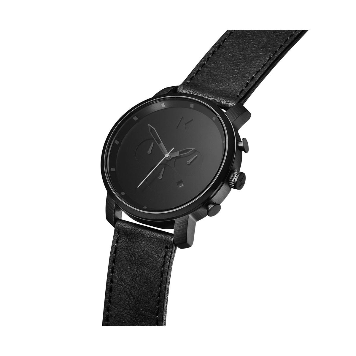 Reloj MVMT Chrono Negro c/ Piel Para Caballero