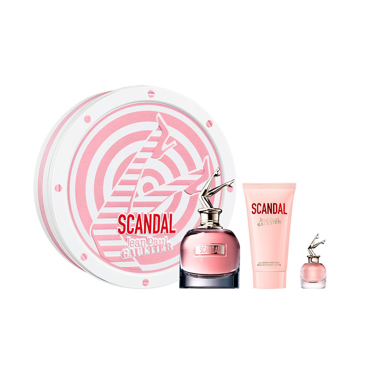 Fragancia Para Dama Set Jean Paul Gaultier, Scandal EDP80ML + Body Lotion 75ML + Mini 6ML MD20