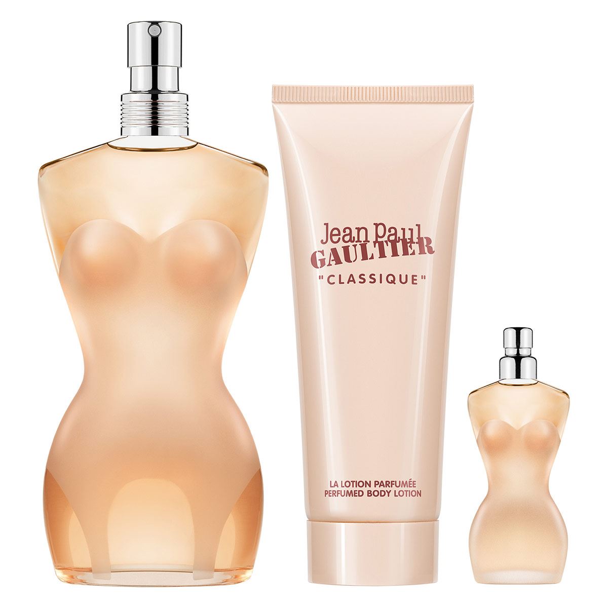 Jean Paul Gaultier Classique Set para Dama Perfume EDT 100ml + Body Lotion 75ml + Mini