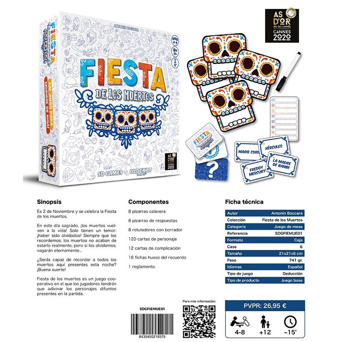 Juego De Mesa  Fiesta De Los Muertos