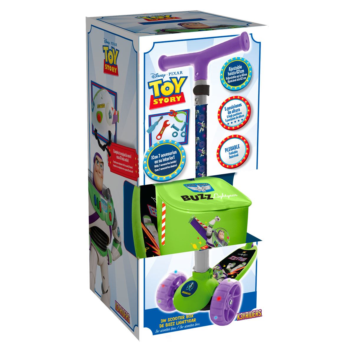 Buzz Lightyear 3w Scooter Box Mec