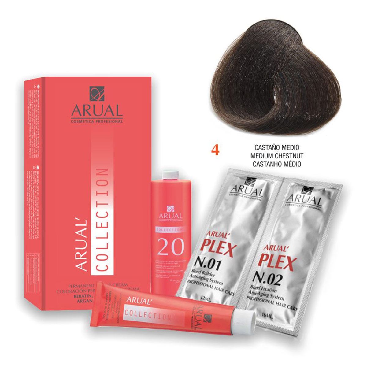 ARUAL Tinte # 4 Castaño Medio