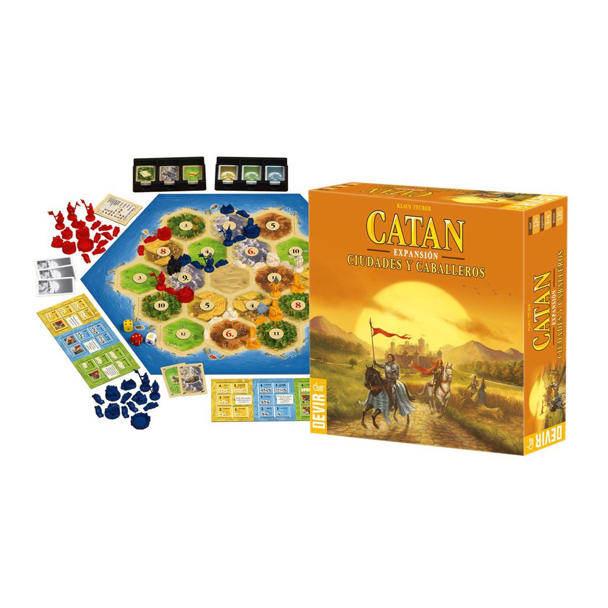 Juego de Mesa Expansión Catan Ciudades y Caballeros