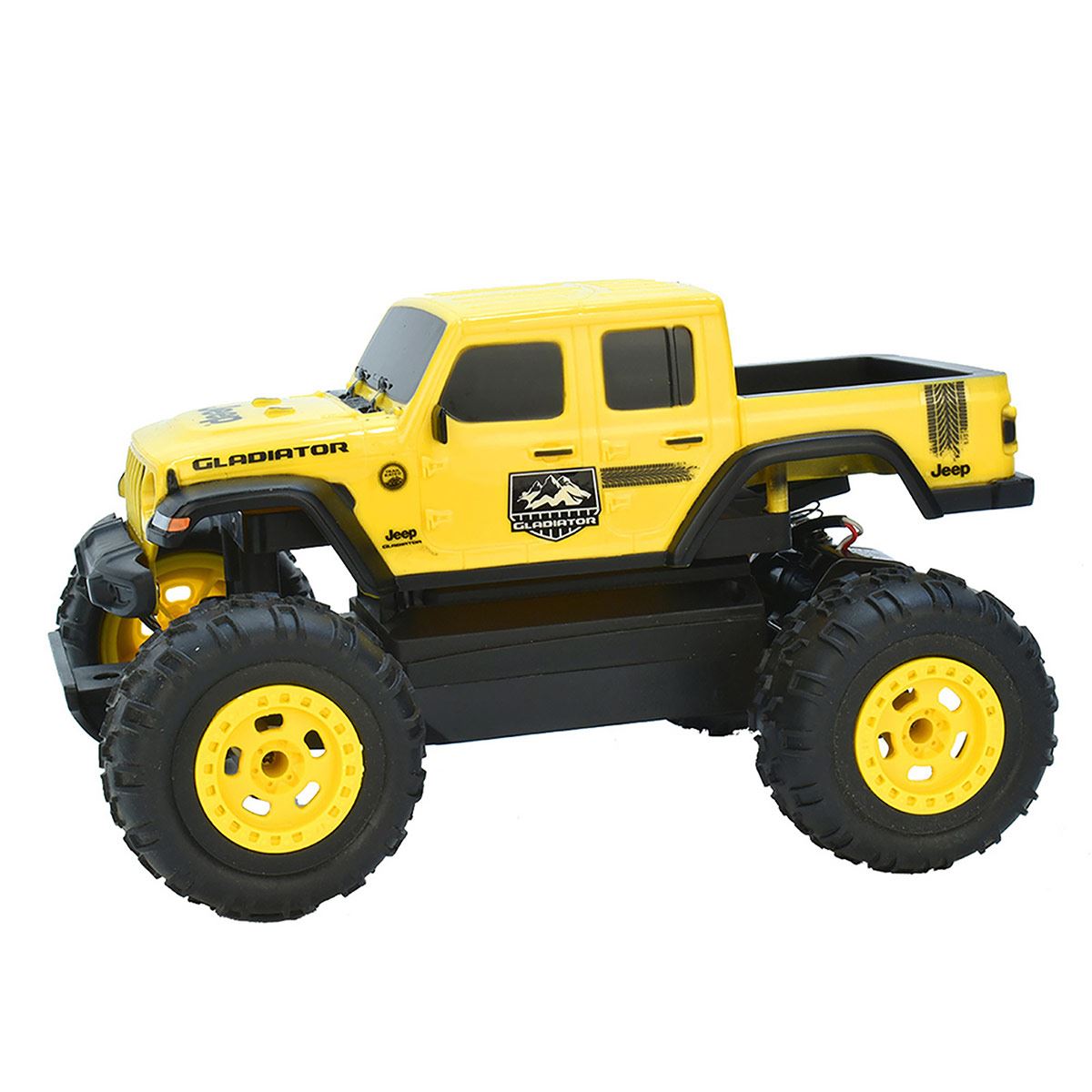 Vehículo control remoto Jeep Gladiador Amarillo