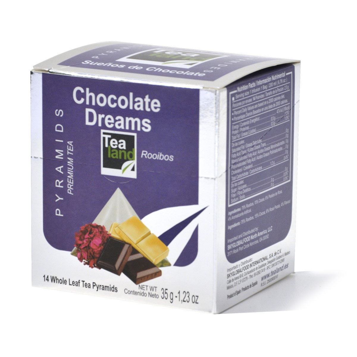 Infusión Sueños De Chocolate 14 Pirámides Tealand