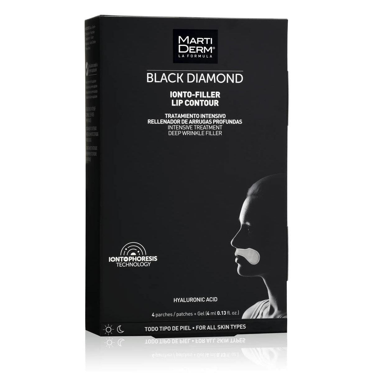 Black Diamond Ionto Filler Lip Contour - 4 Parches + Gel Martiderm