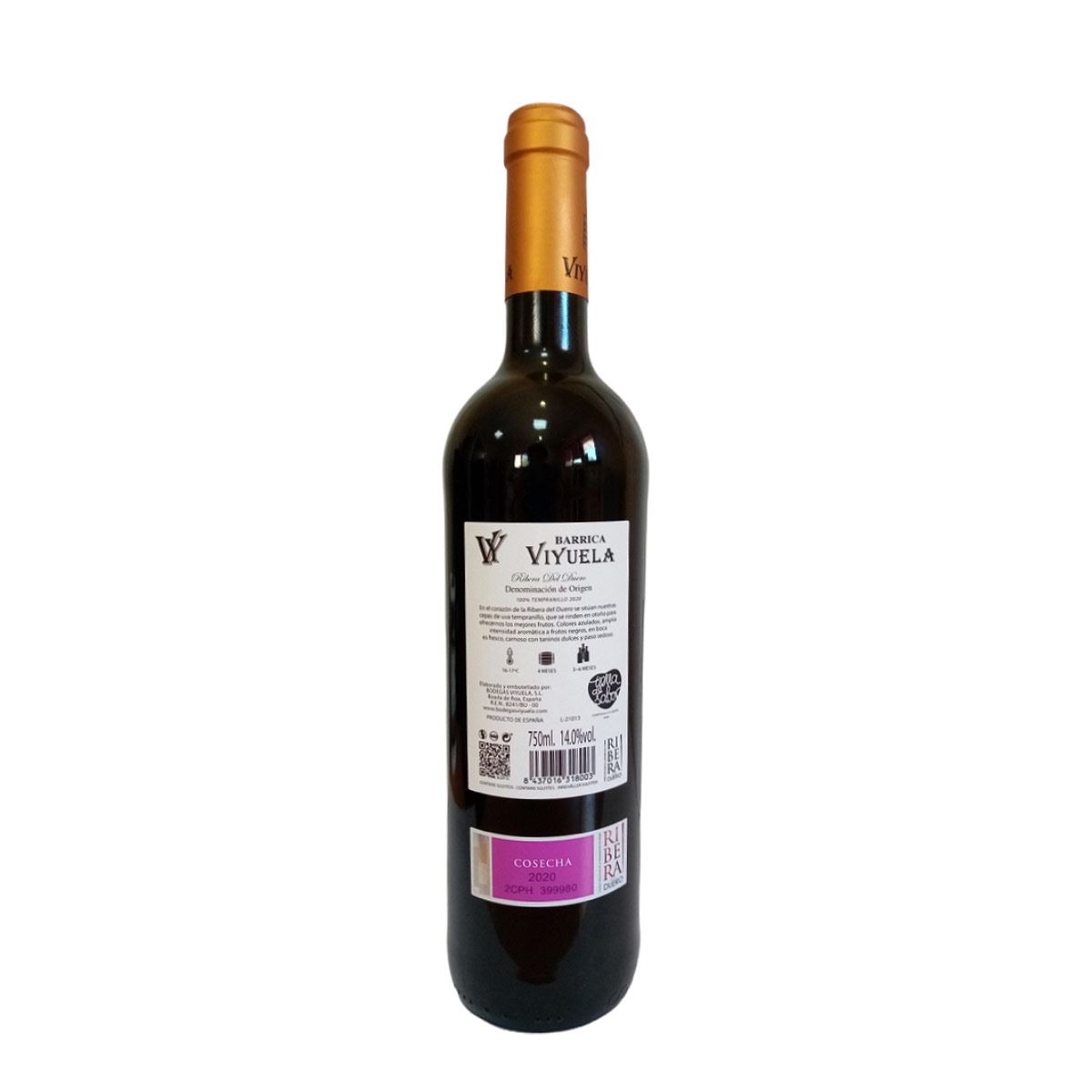 Vino Tinto Viyuela Barrica 2020 750ml