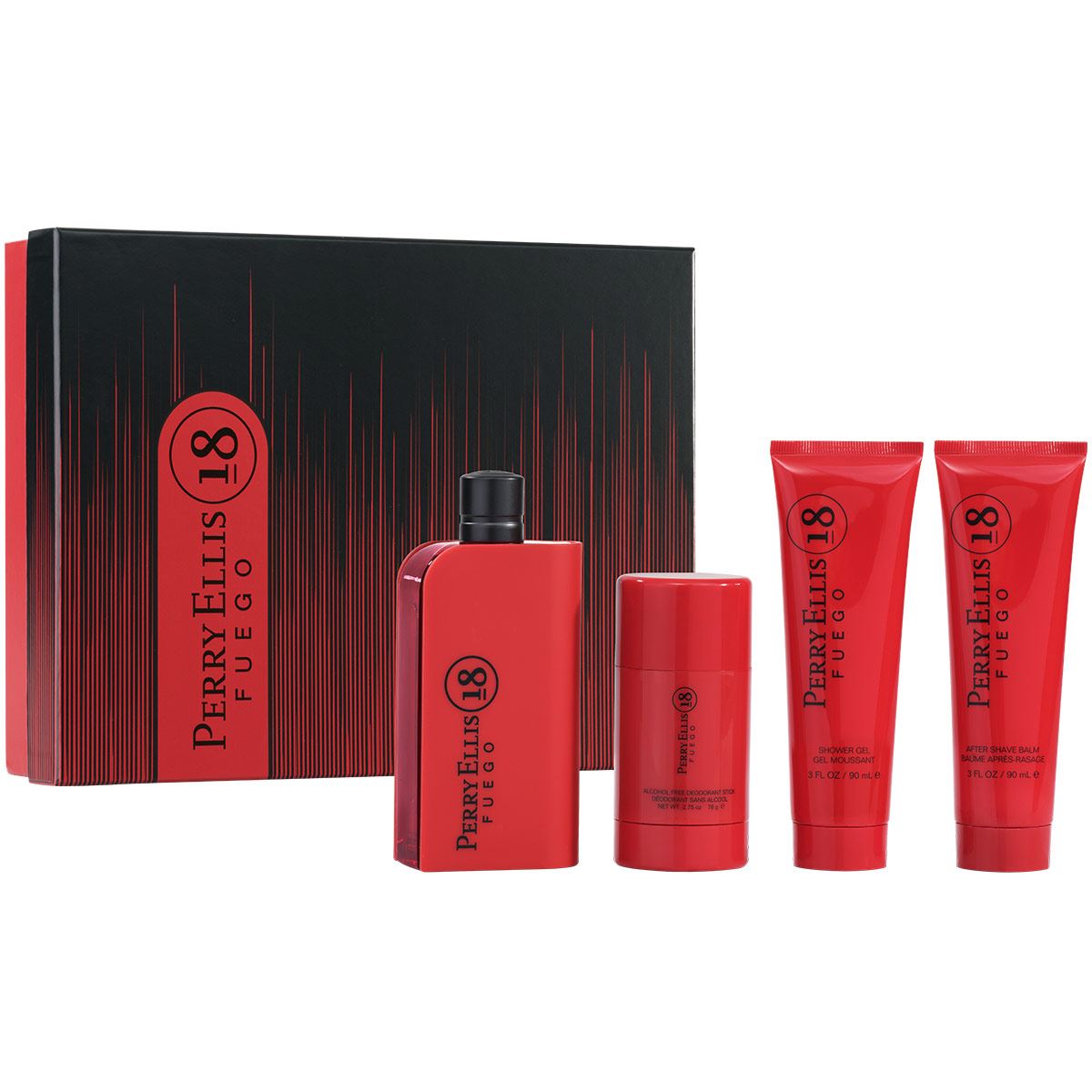 Set para Caballero 18 Fuego Perry Ellis 100 ML