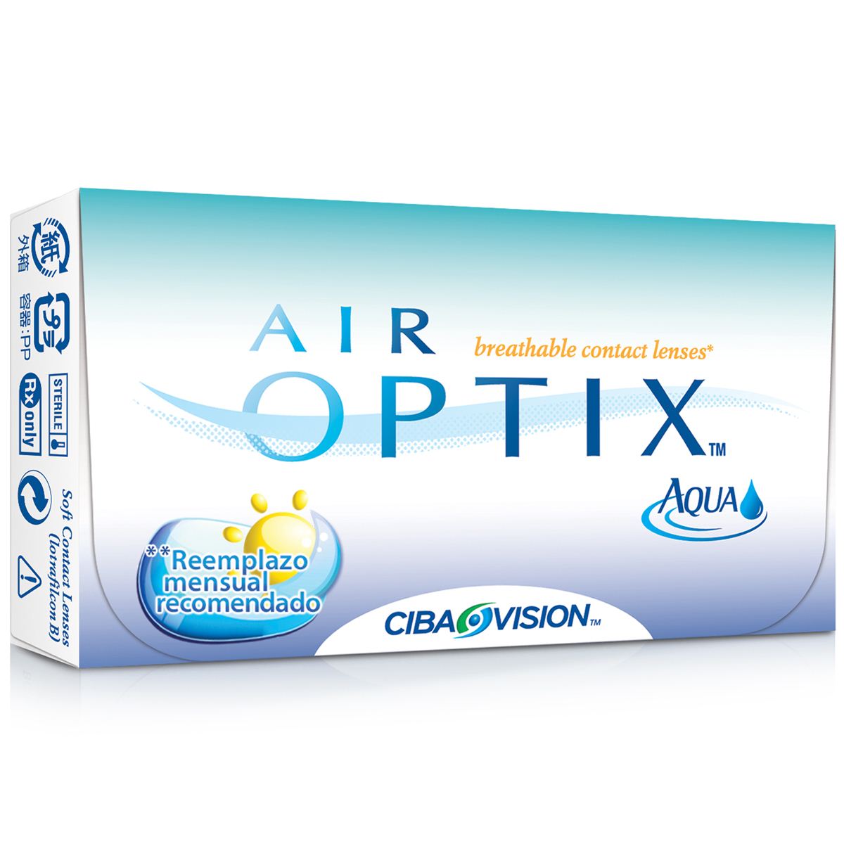 Lentes De Contacto Airoptix Aqua Sph 6P 860 142 -07.25