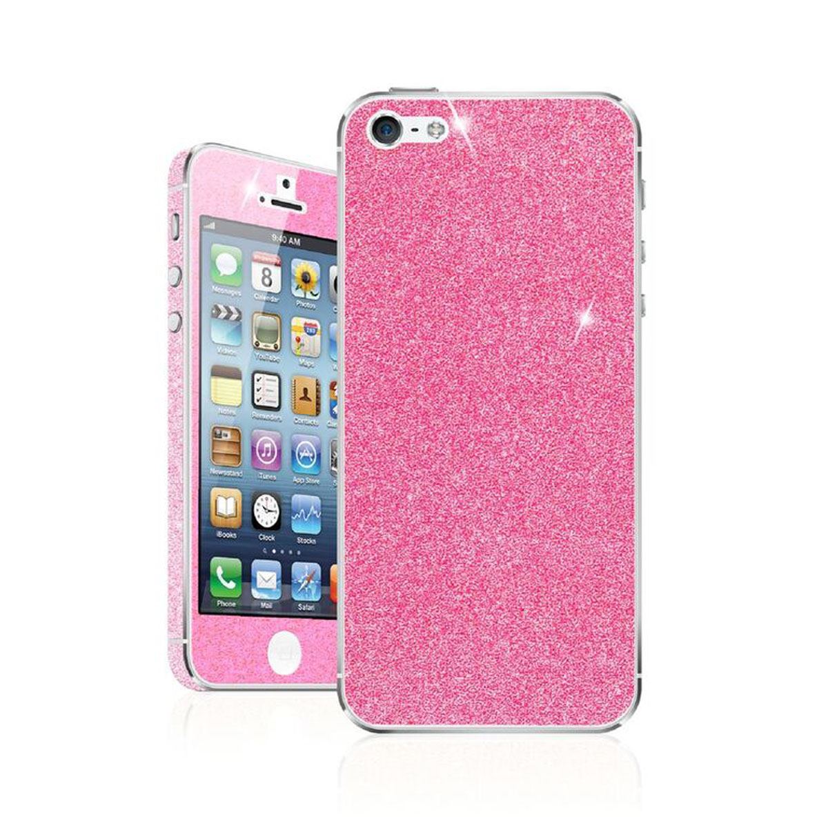 Skin Para Iphone 5S/SE Glitter Skin Fushia