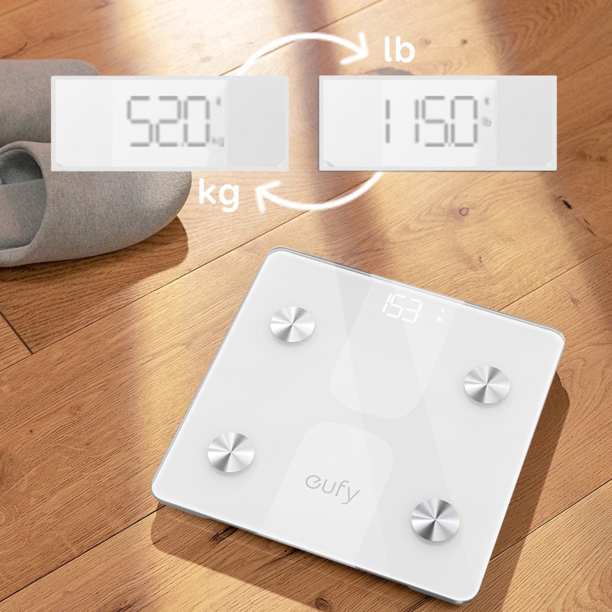 Báscula Inteligente Eufy Bodysense C1 Blanca