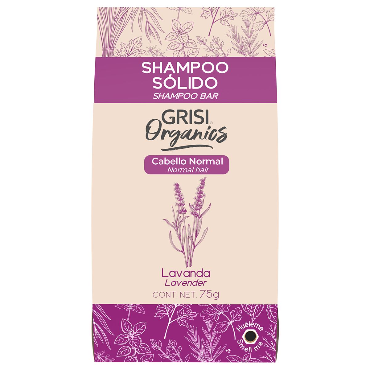 Shampoo solido Lavanda Grisi Organics 75g