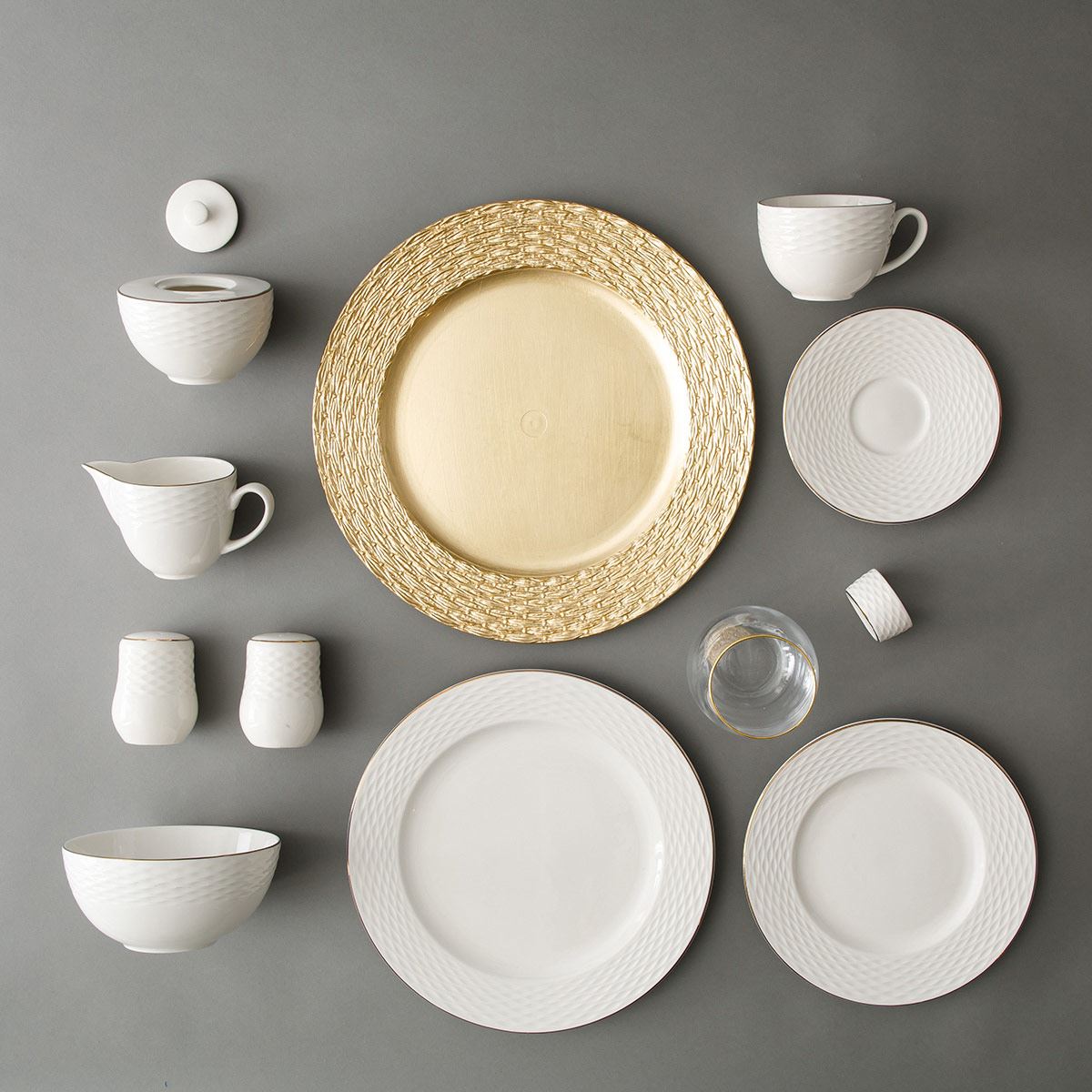 Vajilla Cuadratto Porcelana 6 P - 24 Pz Blanco - Arellano Store