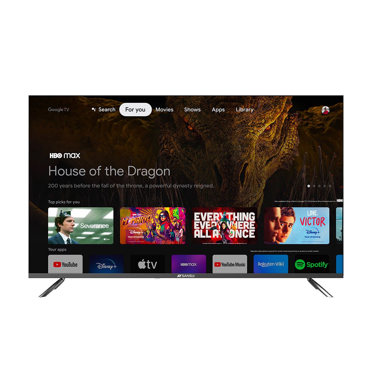 Pantalla Sansui 50 pulgadas 4K Google TV SMX50VAUG