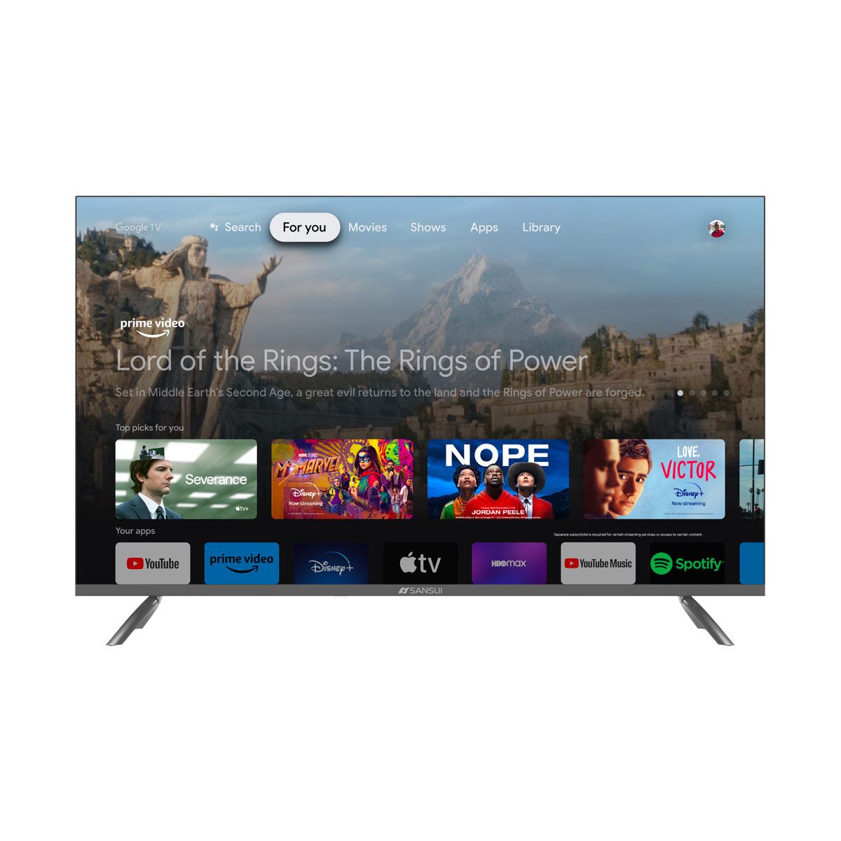 Pantalla Sansui 43 pulgadas 4K Google TV SMX43VAUG