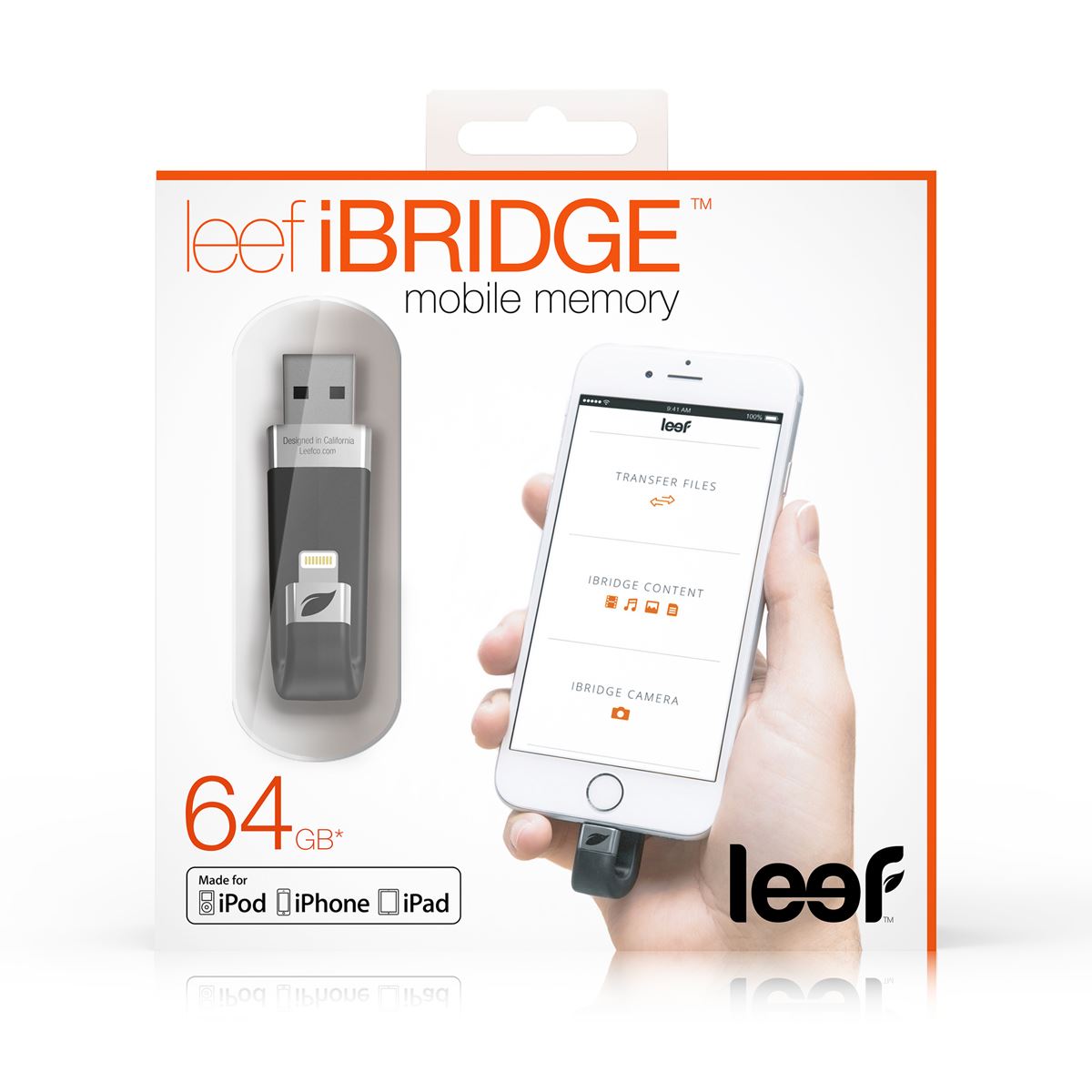 Memoria portatil iBridge de Leef 64GB Black