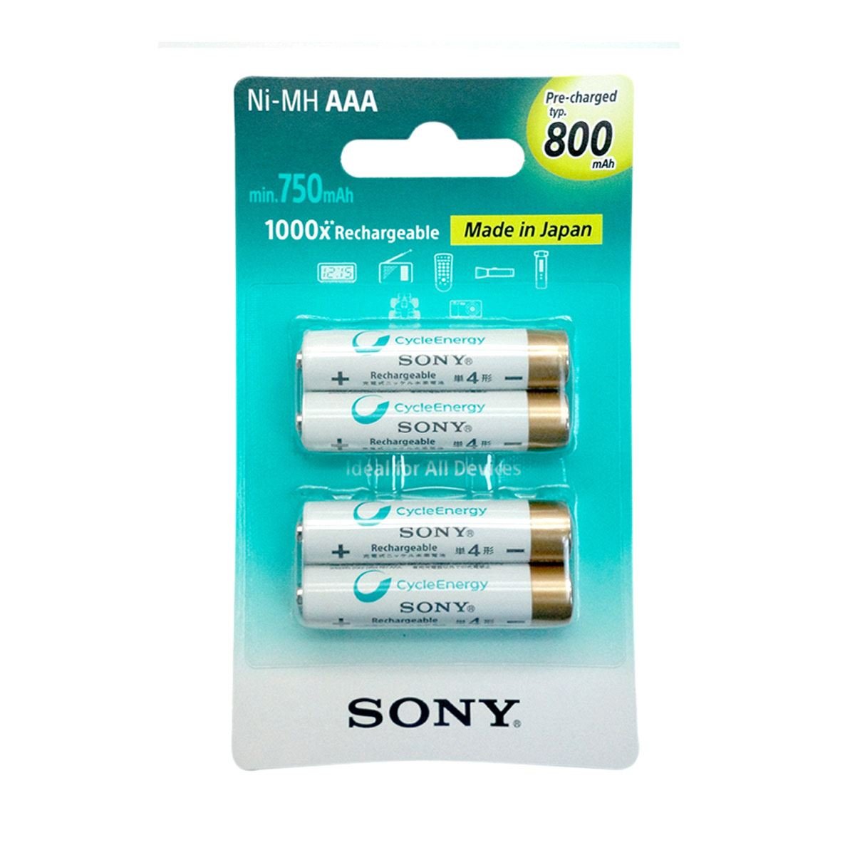 Pila Recargable 4xAAA Premium Sony