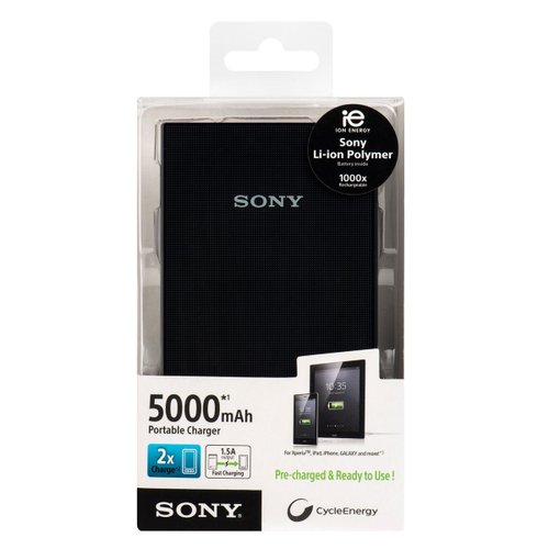 Cargador Portatil Sony 5000 mAh / Negro