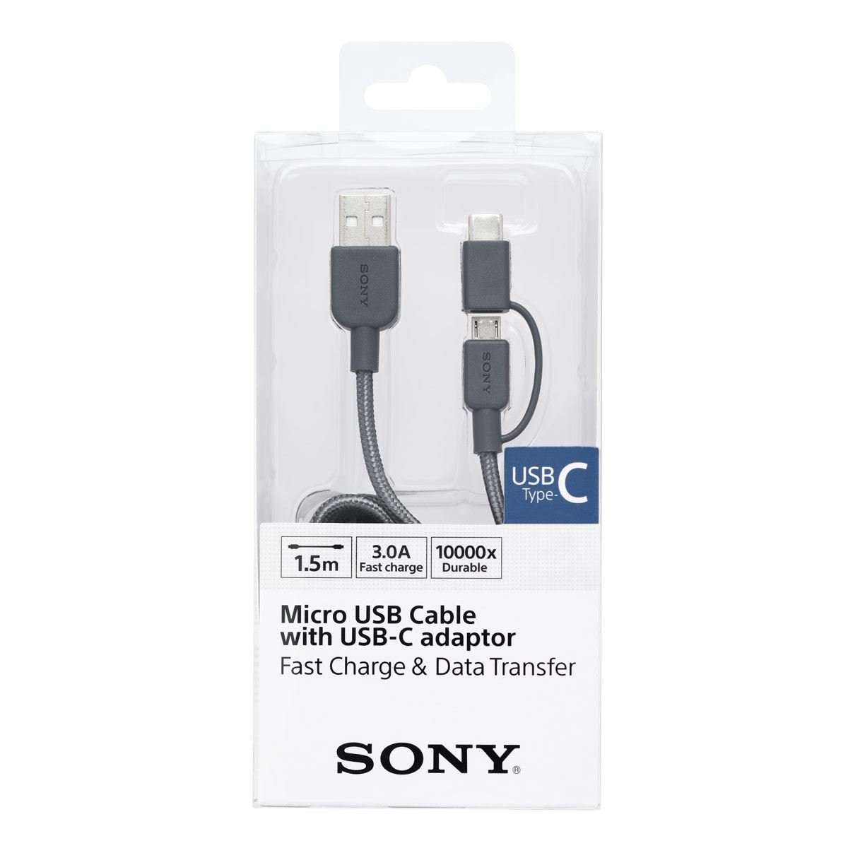 Cable Nylon USB con conector Tipo C Sony
