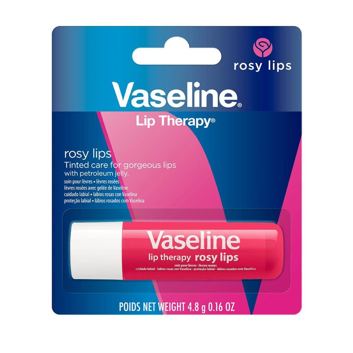 Bálsamo Labial Vaseline Lab-Rosas 4.8g