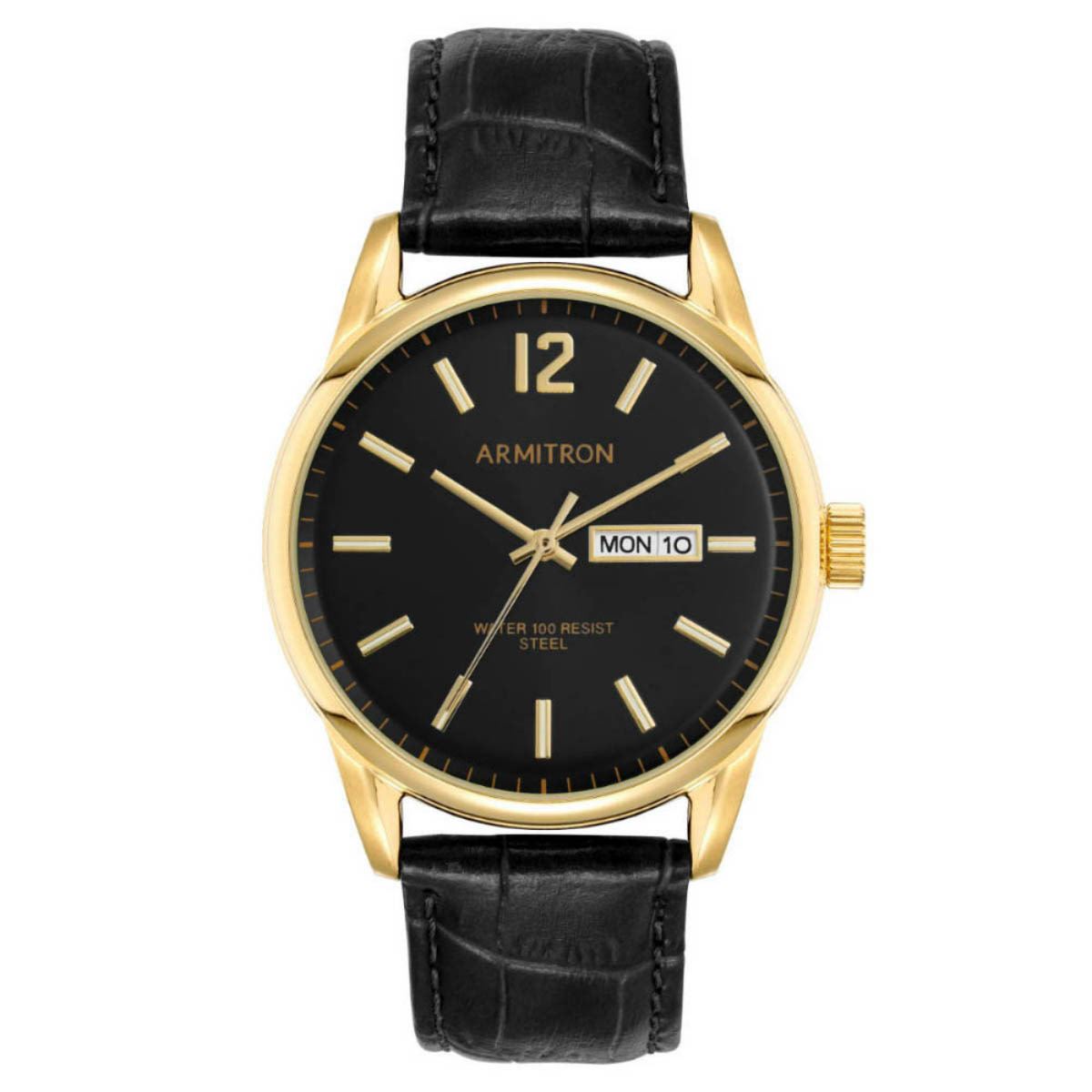 Reloj Armitron negro para caballero 205407BKGPWM