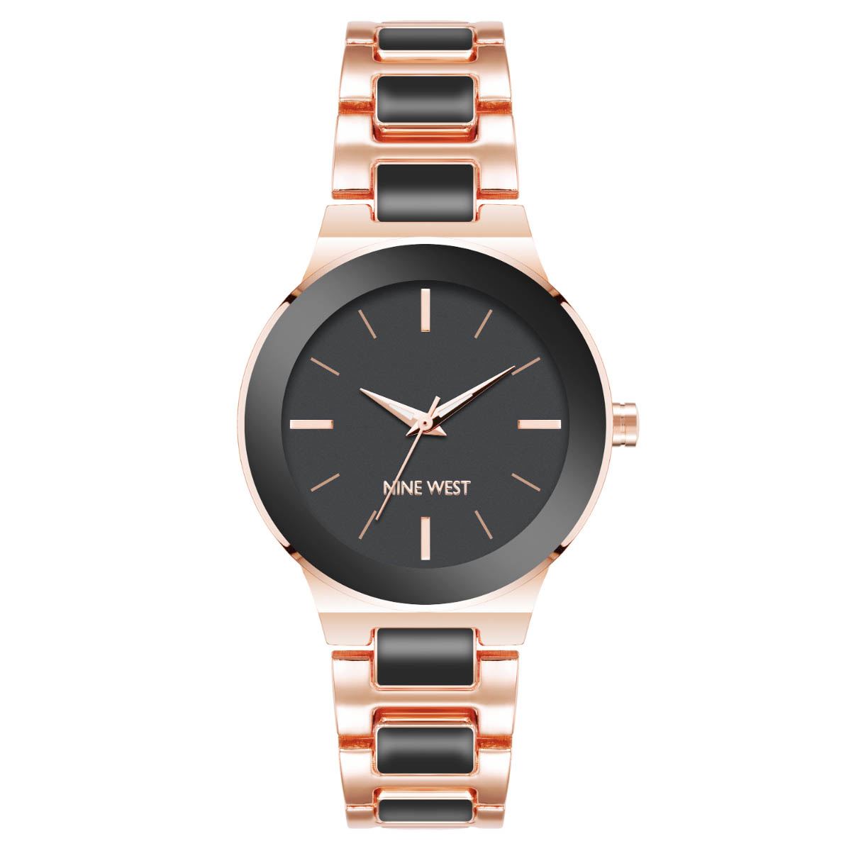 Nine West Women's Strap Watch NW/3022 - Beige Faux Leather, Mineral Crystal, Japanese Quartz - View #5