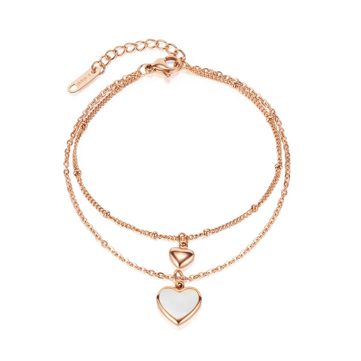 Pulsera Niveles con Dije de Corazón Acero Inoxidable Lee Cooper