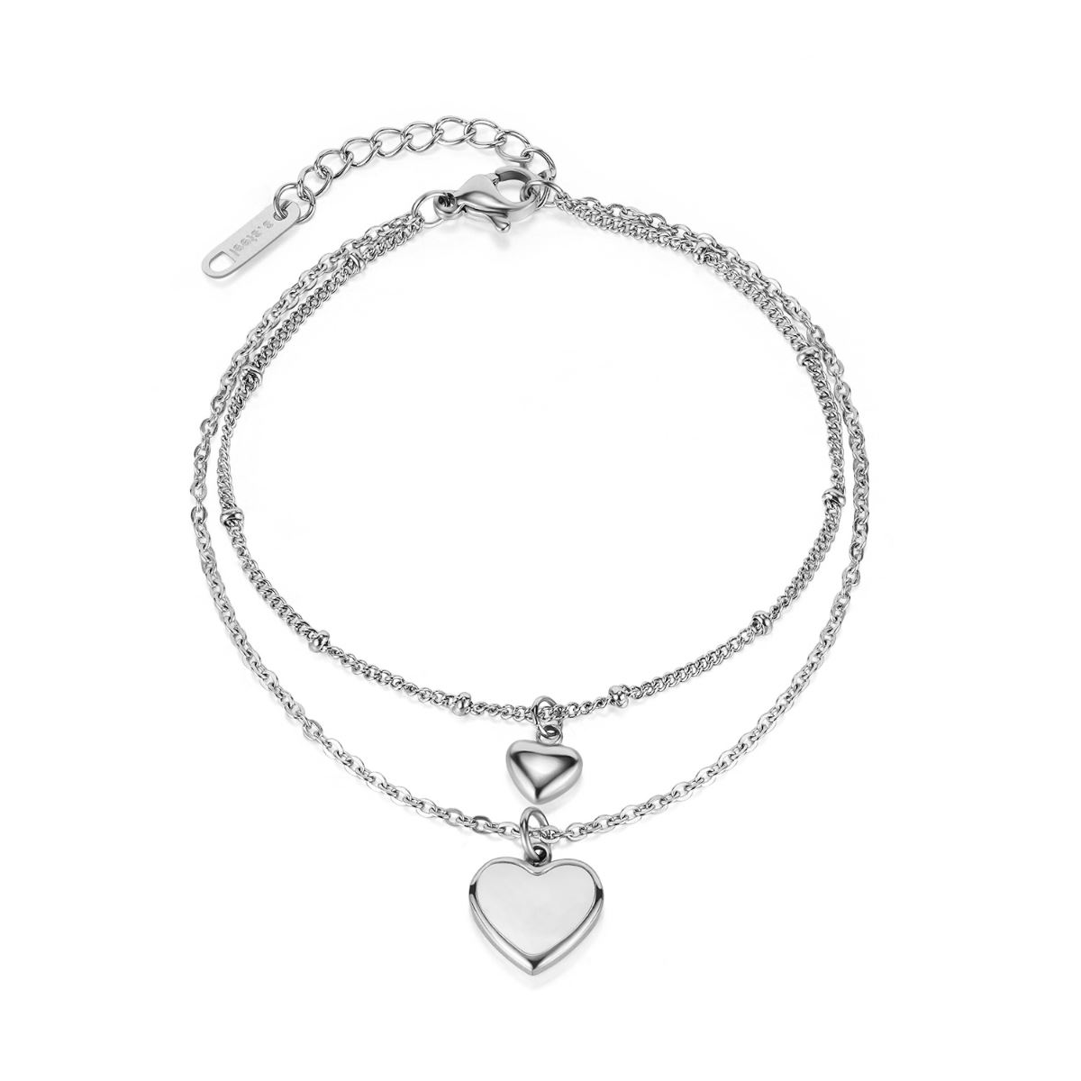 Pulsera Niveles con Dije de Corazón Acero Inoxidable Lee Cooper