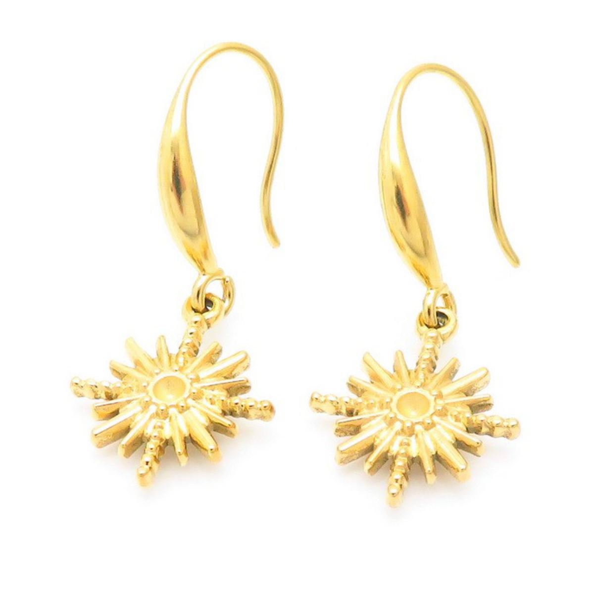 Aretes Colgantes de Sol Acero Inoxidable Lee Cooper