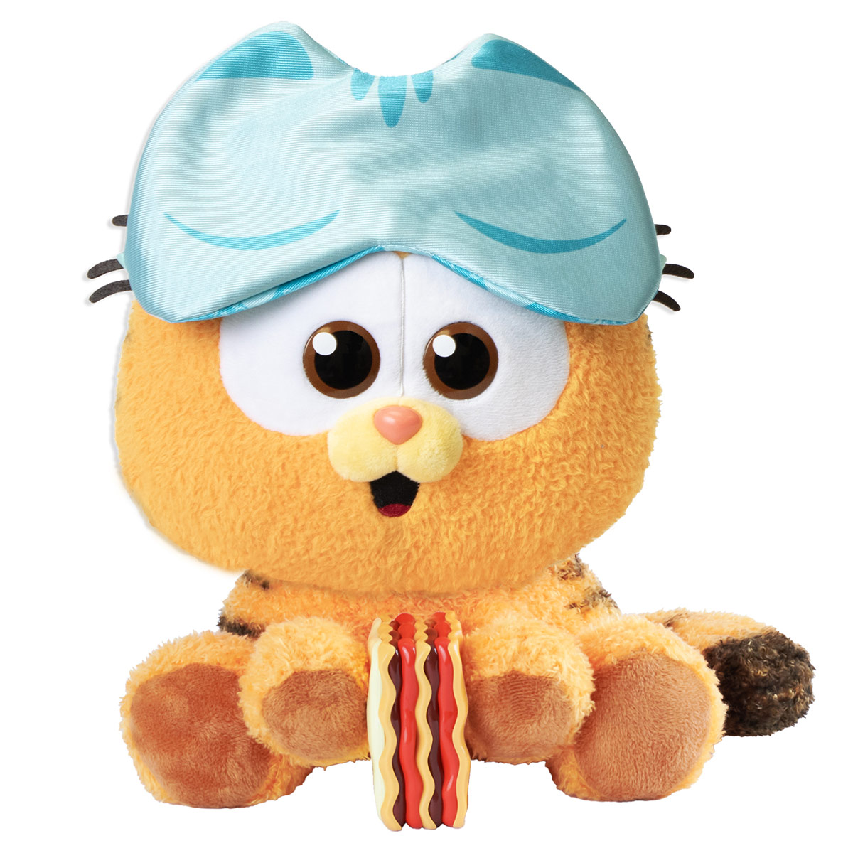 Peluche Interactivo Bebé Garfield Antifaz y Lasaña The Garfield Movie