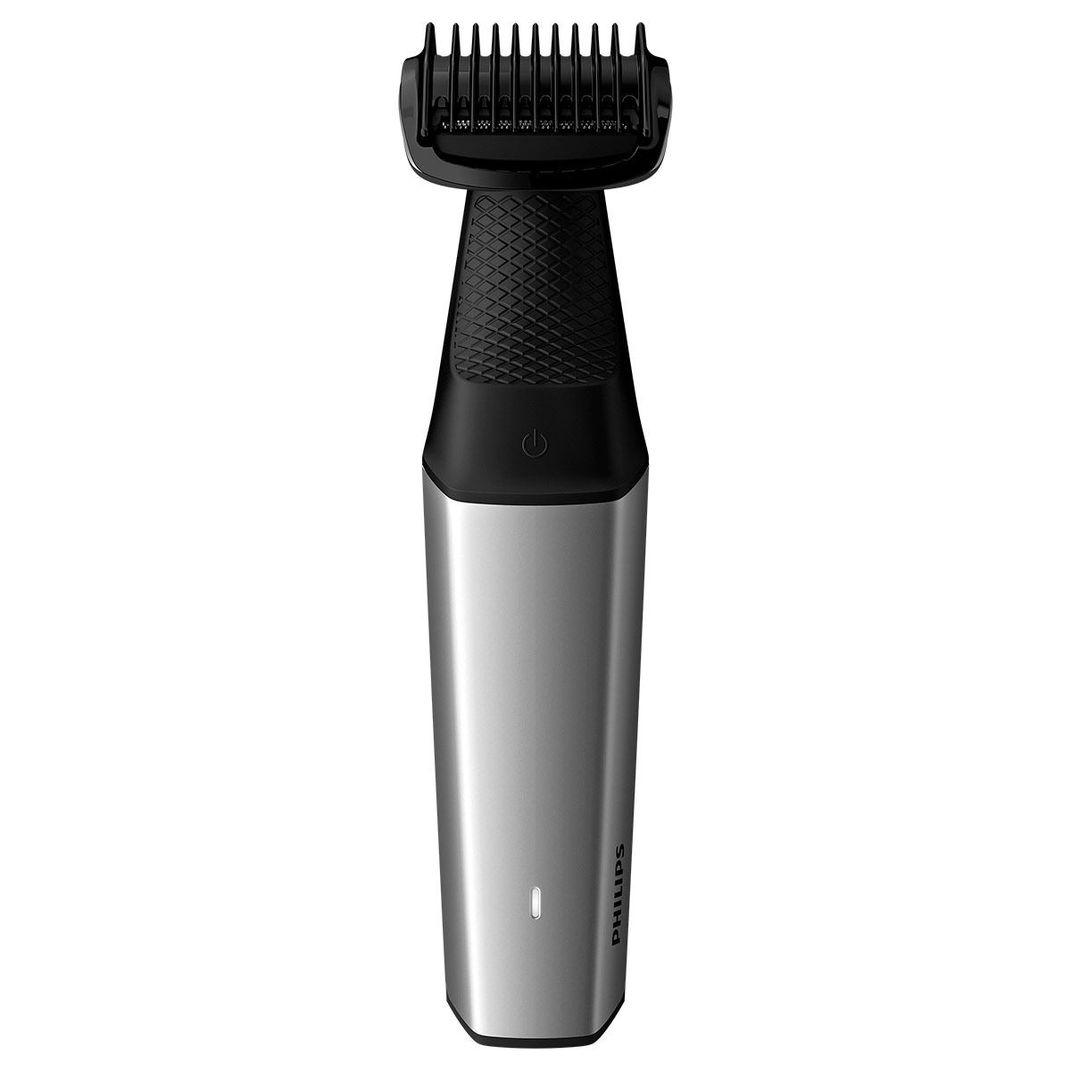 Afeitadora corporal  Philips S5000 BG5020/15, uso en seco y mojado, 3  peines-guía, accesorio para espalda, 60 min autonomía, Plata