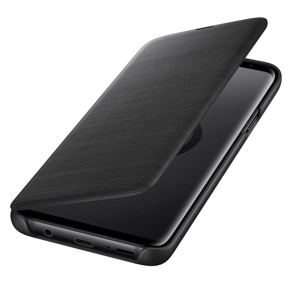 Funda S9 Plus Negro Led View Cover