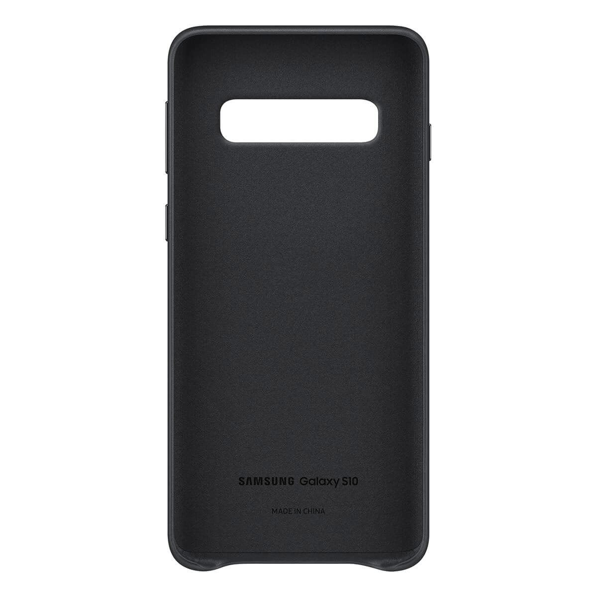 Funda para Galaxy S10 Color Negro Leather Cover Samsung