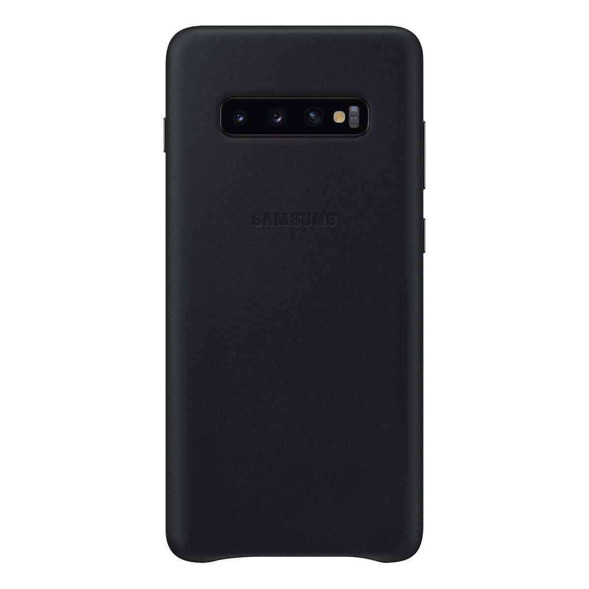 Funda para Galaxy S10+ Color Negro Leather Cover Samsung