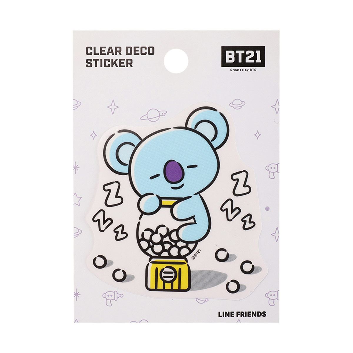 Sticker Deco Trasnparente BT21 Koya