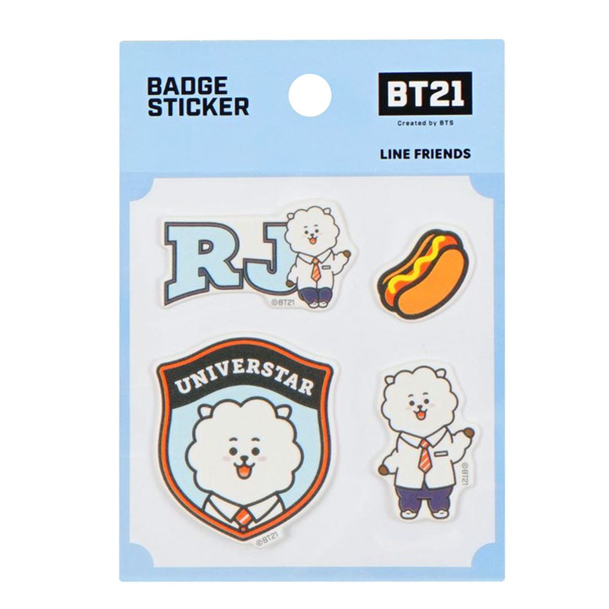 Sticker personaje RJ Línea BT21