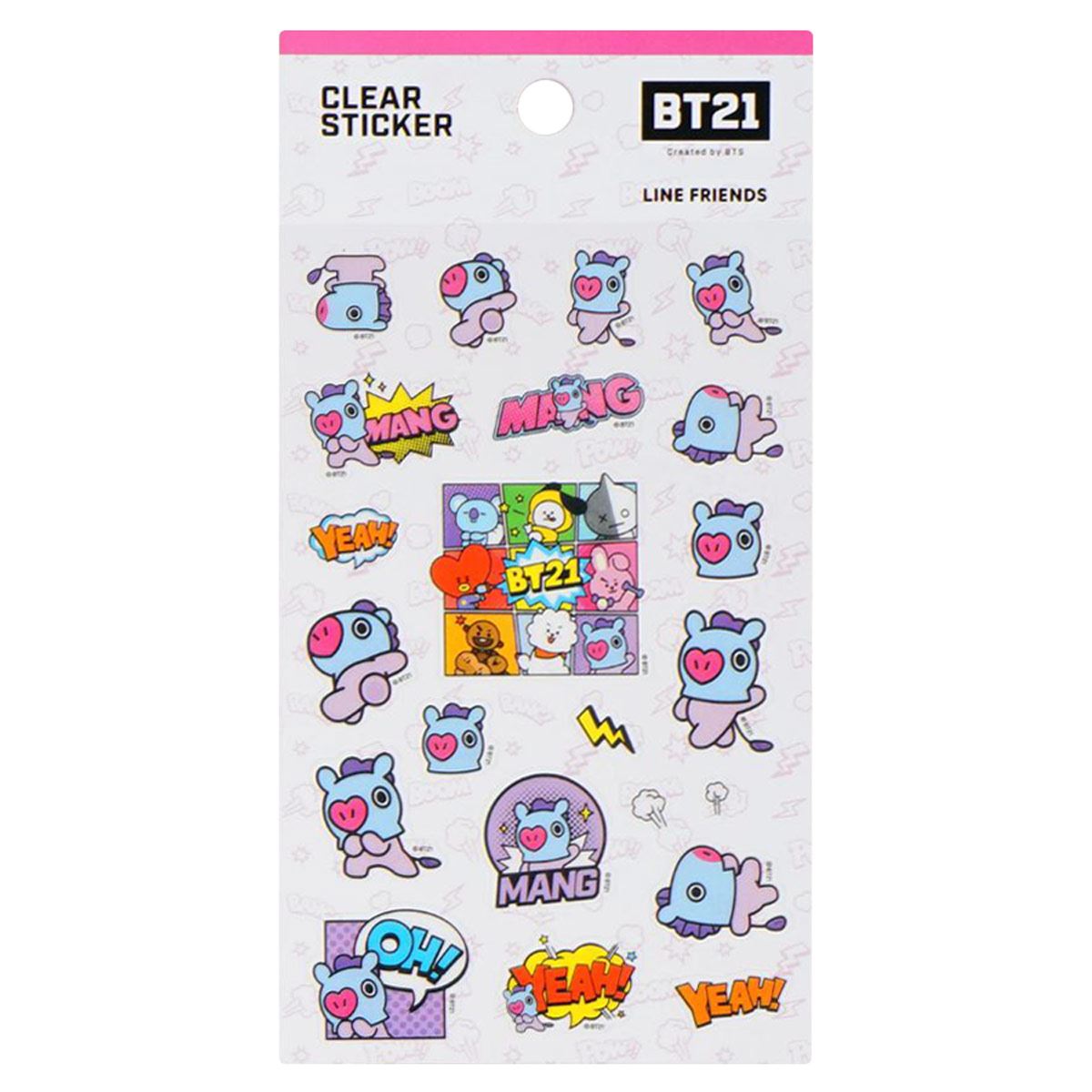 Sticker Transparente Personaje Mang Línea BT21