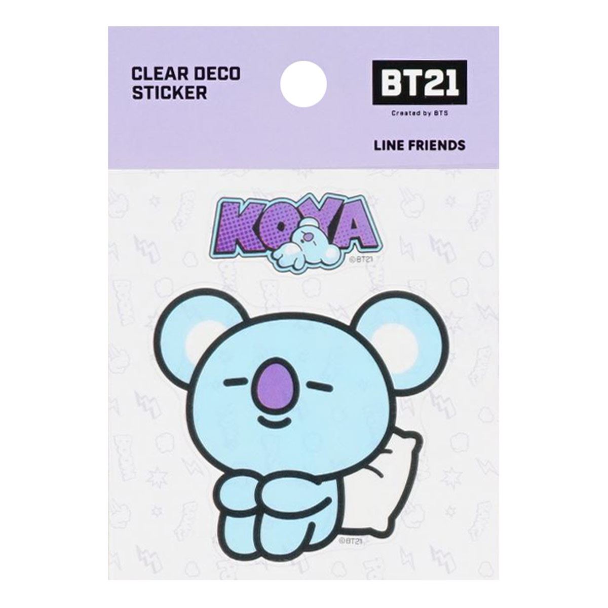 Sticker Transparente Personaje KOYA Línea BT21