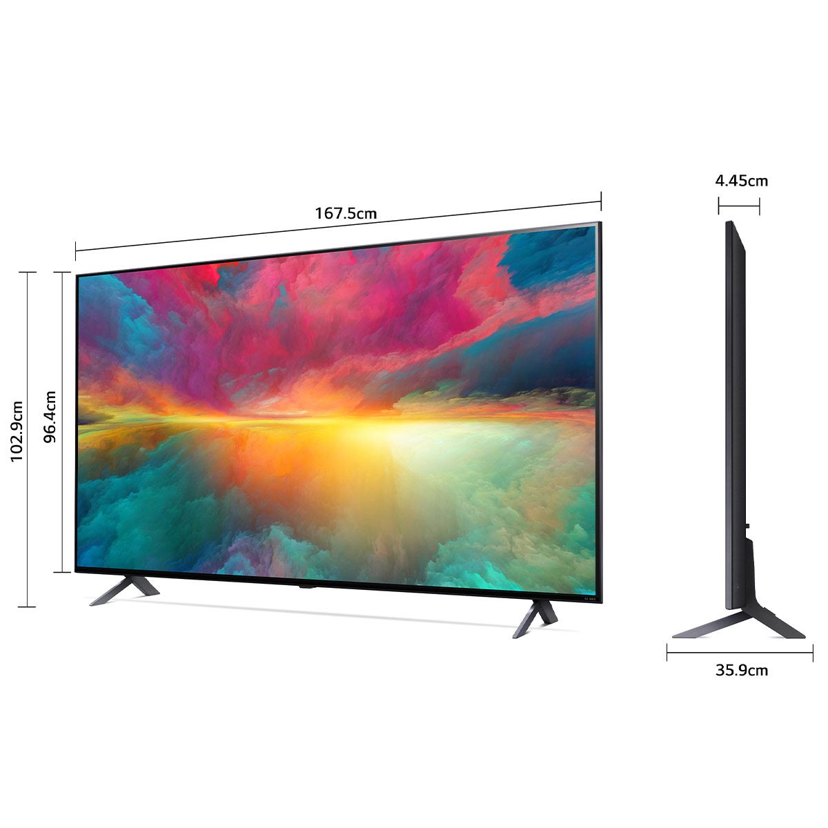 Pantalla LG 75 pulgadas 4K THINQ 75QNED75SRA