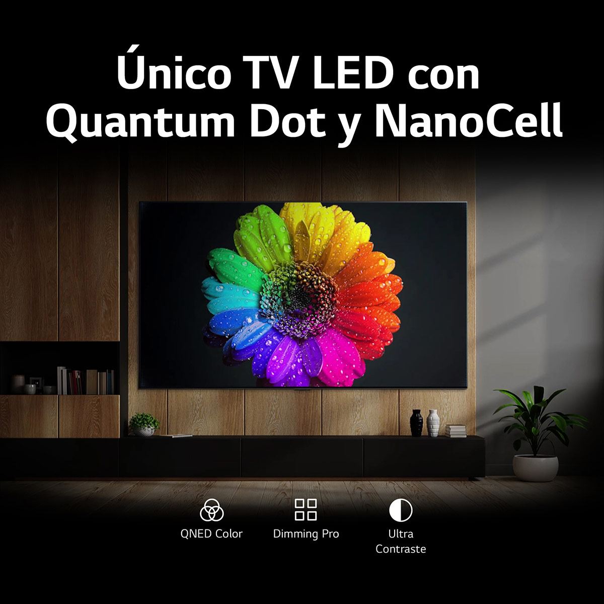 Pantalla LG 55 pulgadas 4K ThinQ 55QNED75SRA