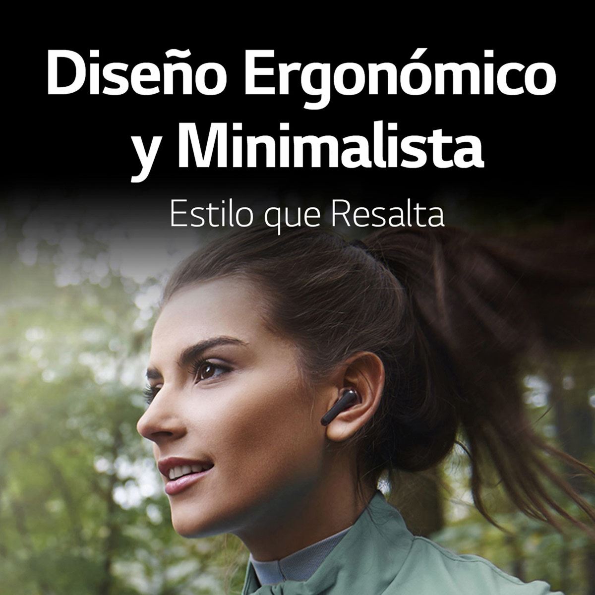 LG TONE Free FN4 - Audífonos Inalámbricos Bluetooth con Geles para oído Hipoalergénicos de Grado Médico  - Negros